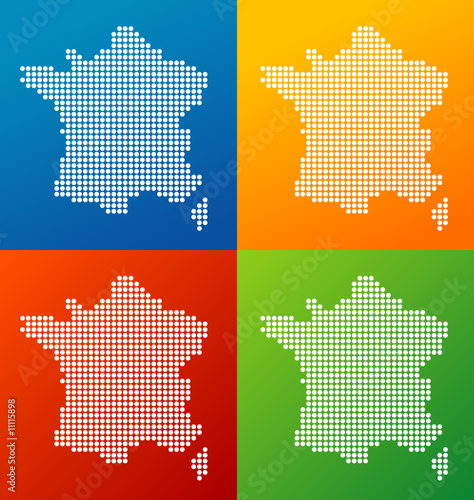graphical map of France