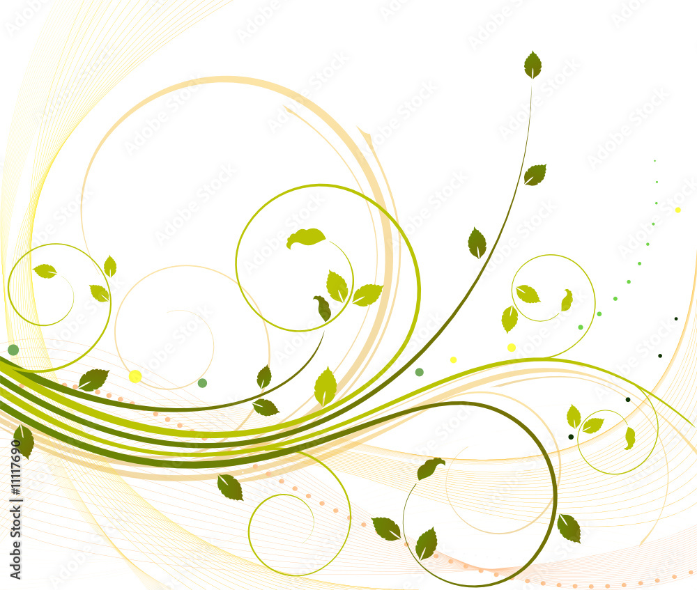 Floral abstract artistic vector background. Floral abstract artistic vector background.