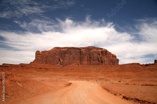 road in Monument Valley, Navajo Tribal Park, Arizona, USA