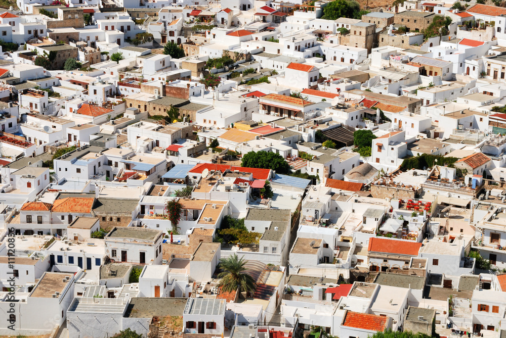 Traditional greek houses in Lindos