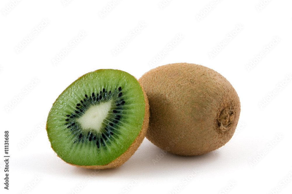 pieces of kiwi isolated on white background pieces of kiwi isolated on white background