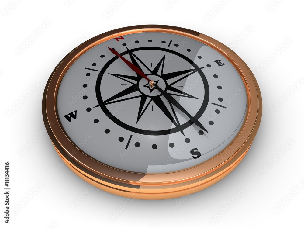 gold compass of blank background gold compass of blank background