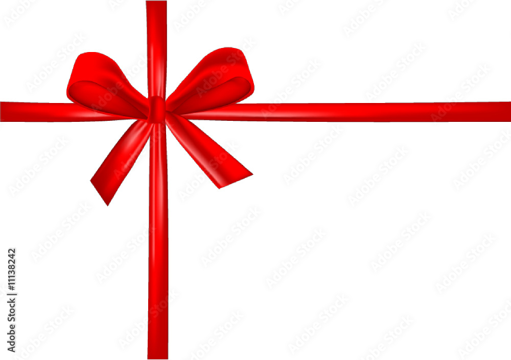 red ribbon isolated on white background, vector red ribbon isolated on white background, vector
