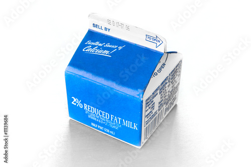 Half pint carton of milk