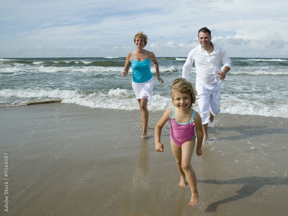 Naklejka premium Happy family