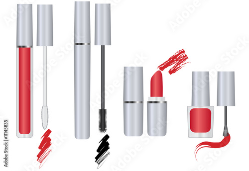 Silver make-up package collection