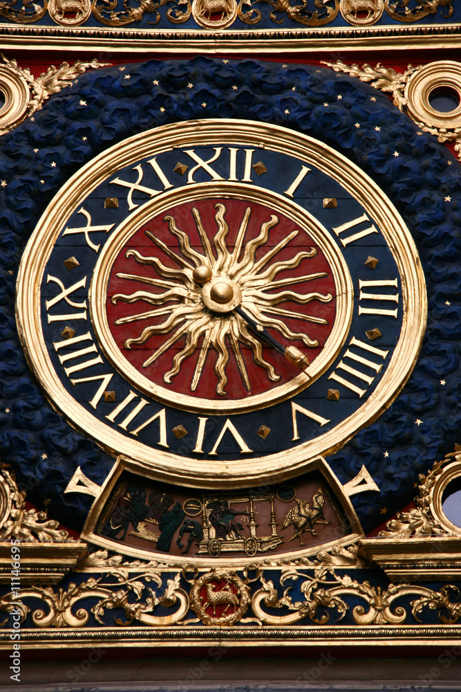 Rouen clock - Gros Horloge Rouen clock - Gros Horloge