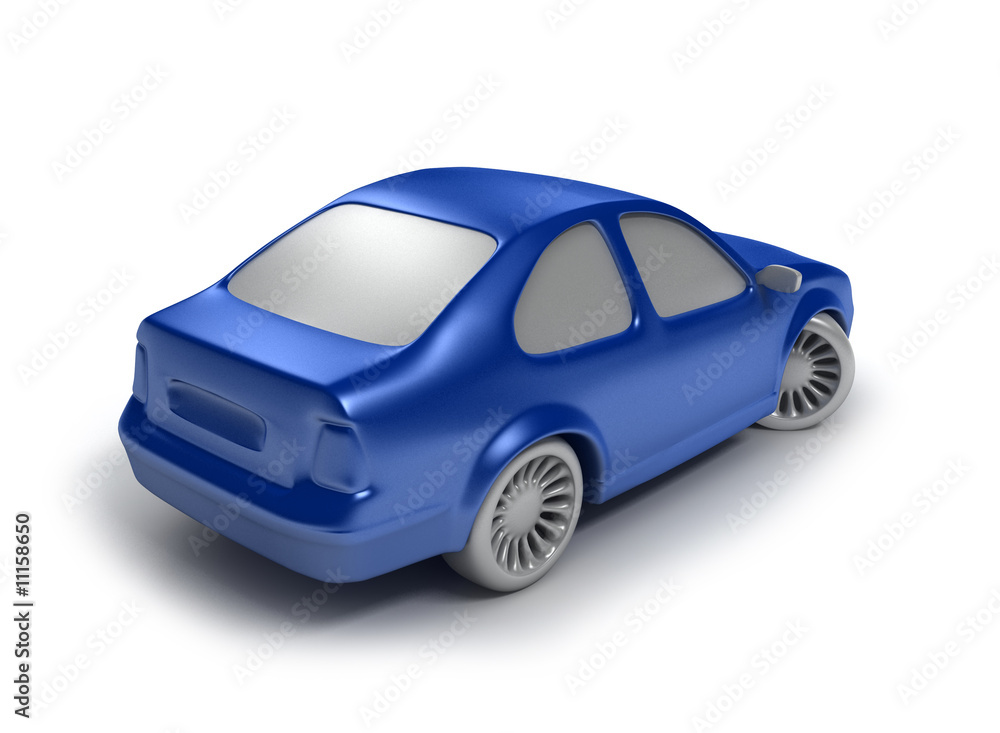 Fototapeta premium cyan car