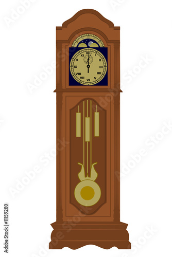 A Grandfather clock with date