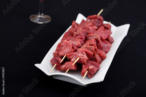 Obraz na płótnie Brochette de boeuf w salonie