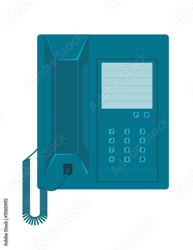 Vector Illustration of a Telephone