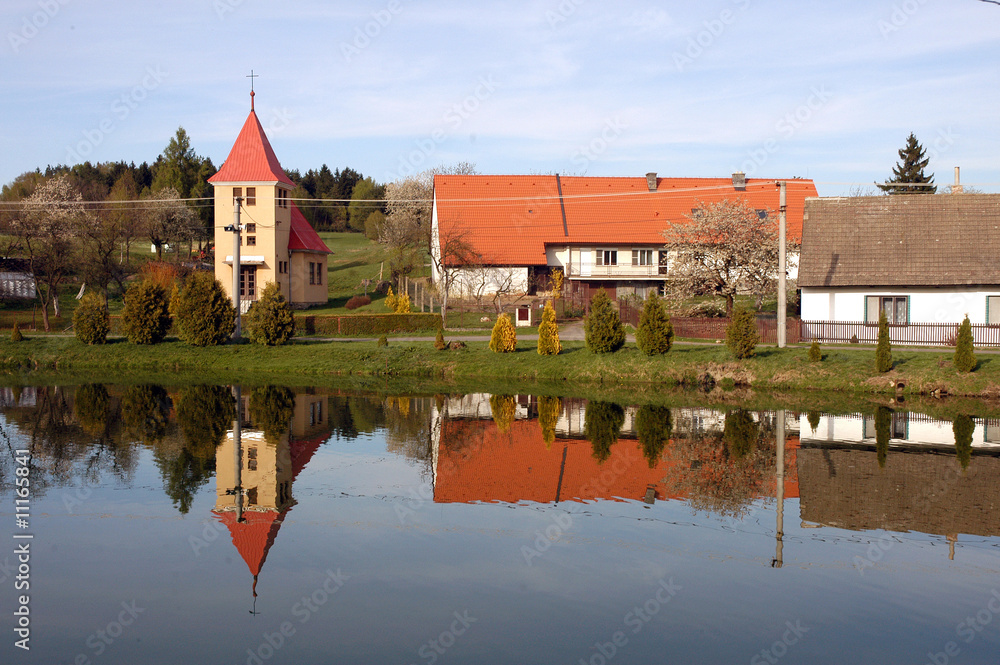 Obraz premium reflection on bottom level