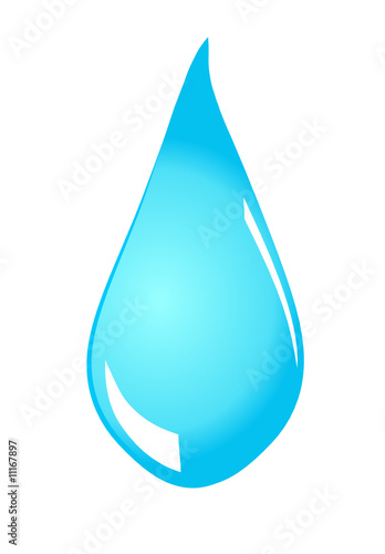 Water drop on white background , vector
