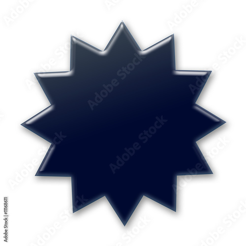 Konstfotografi stern button schwarz