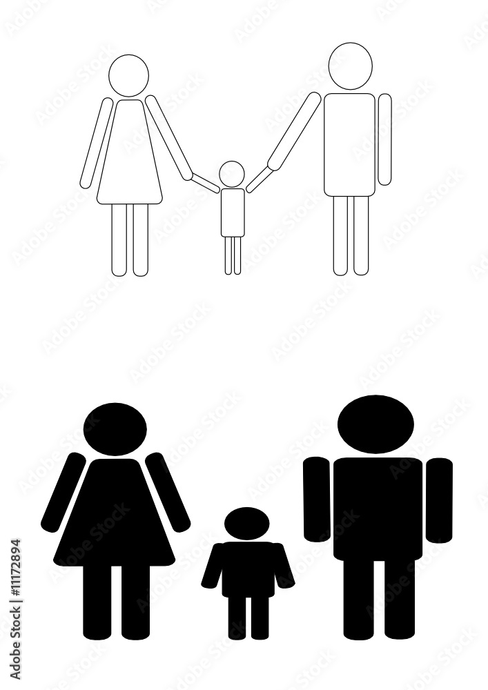 Family symbol  , vector