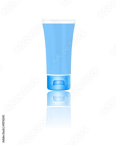 Cosmetics container isolated photo