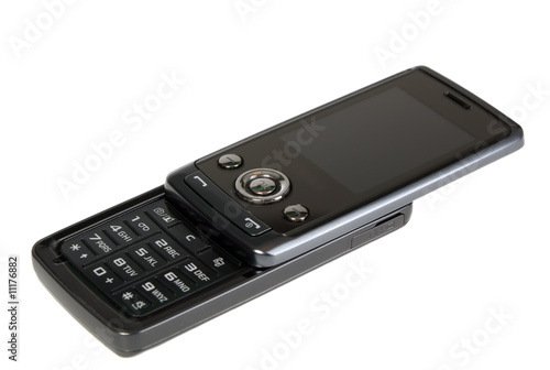 Black modern mobile phone