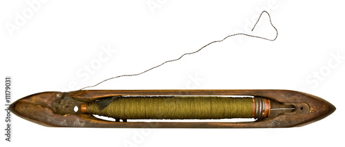 vintage weaver`s spindle