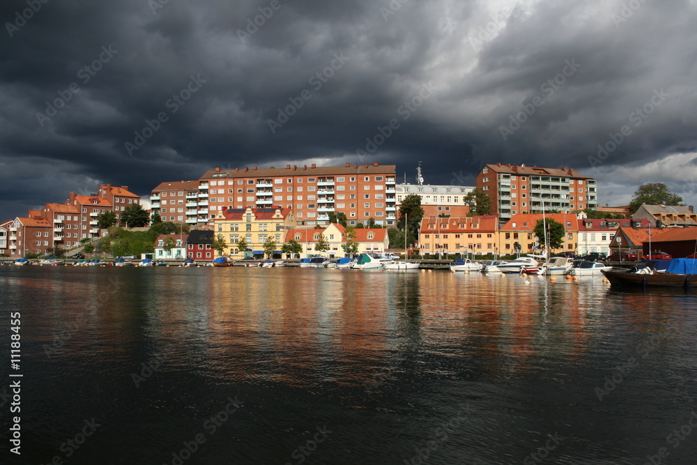 Dunkle Wolken über Karlskrona - Dark Clouds over Karlskrona