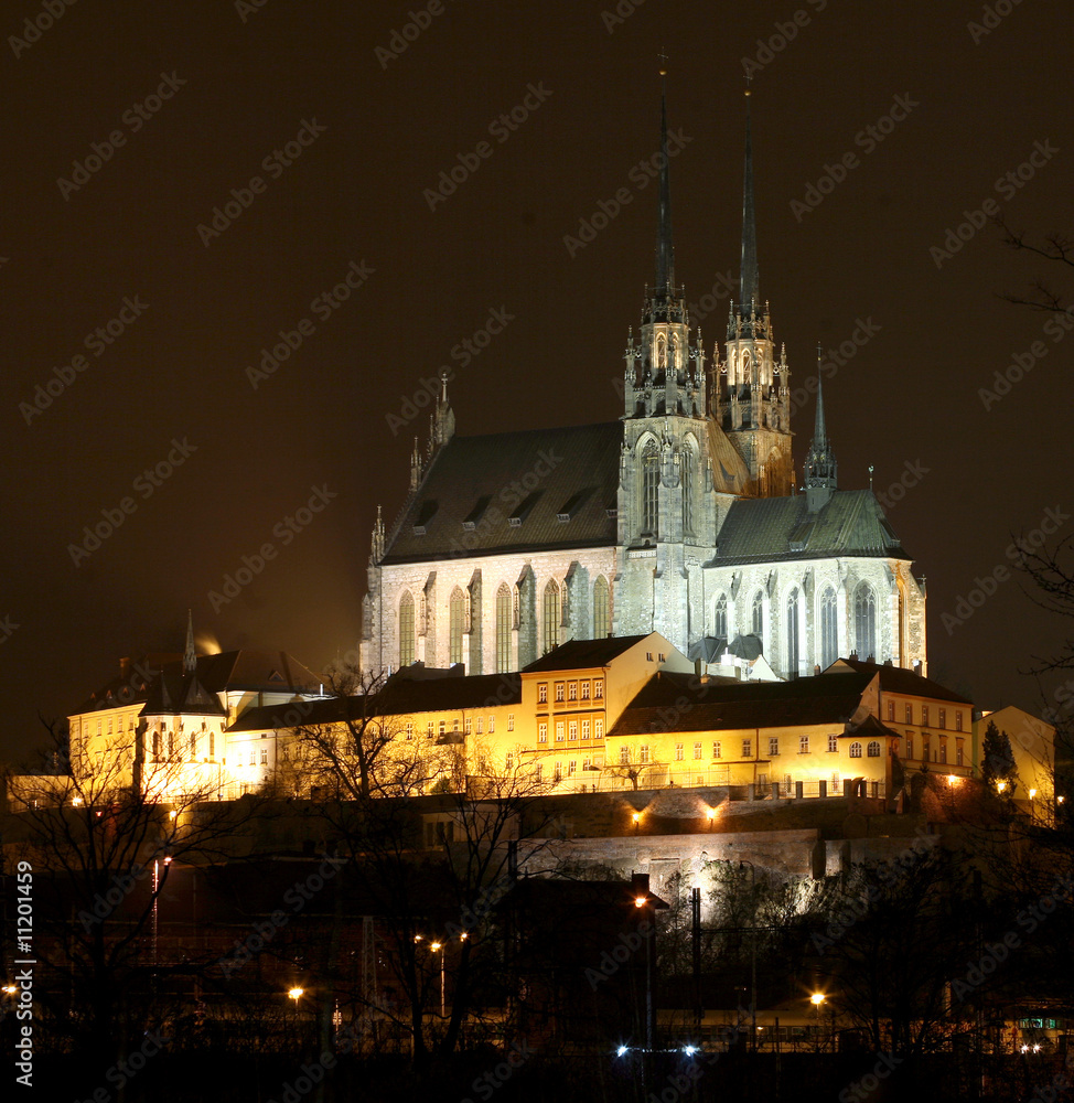 Gothic cathedral in Brno