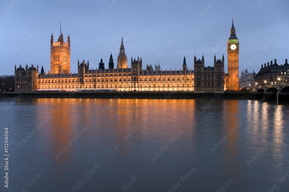 The Big Ben and the Houses of Parliament