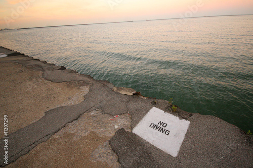 No diving