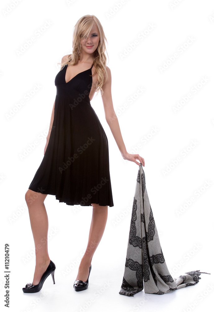 Fototapeta premium blonde model with shawl