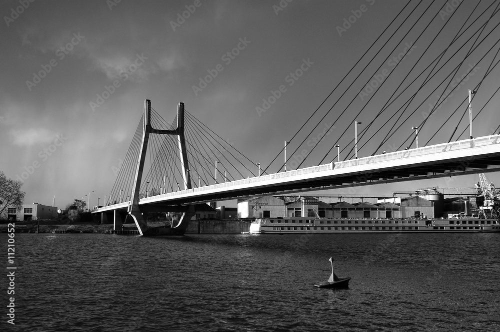 Fototapeta premium Un pont suspendu.