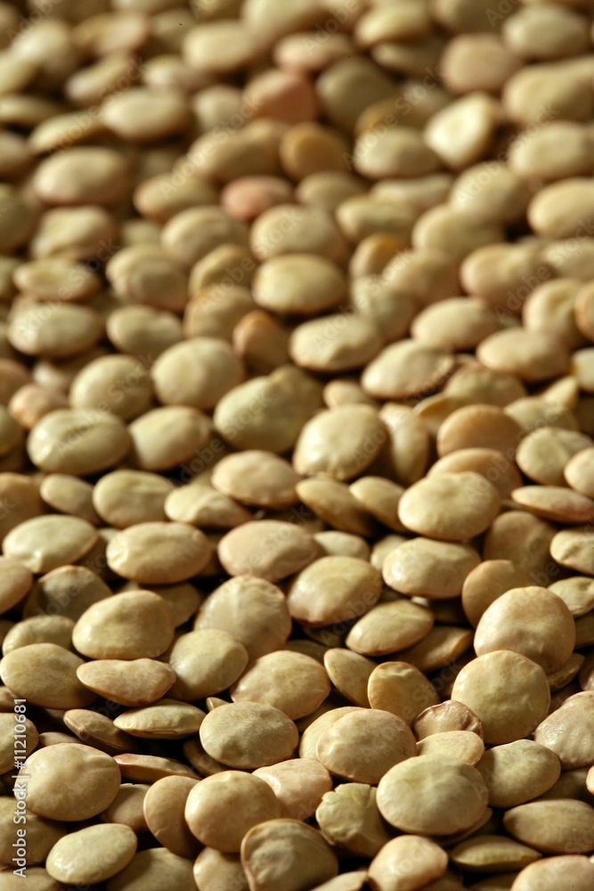 Lentils macro crop texture in brown color Lentils macro crop texture in brown color