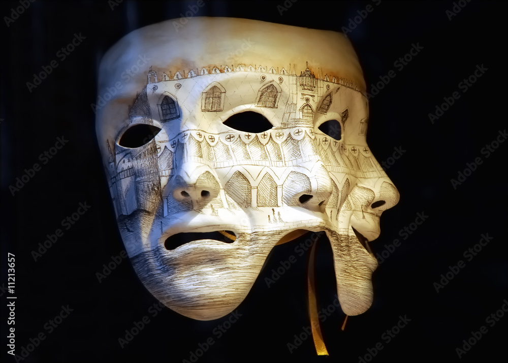 Naklejka premium Venice carnival. Mask
