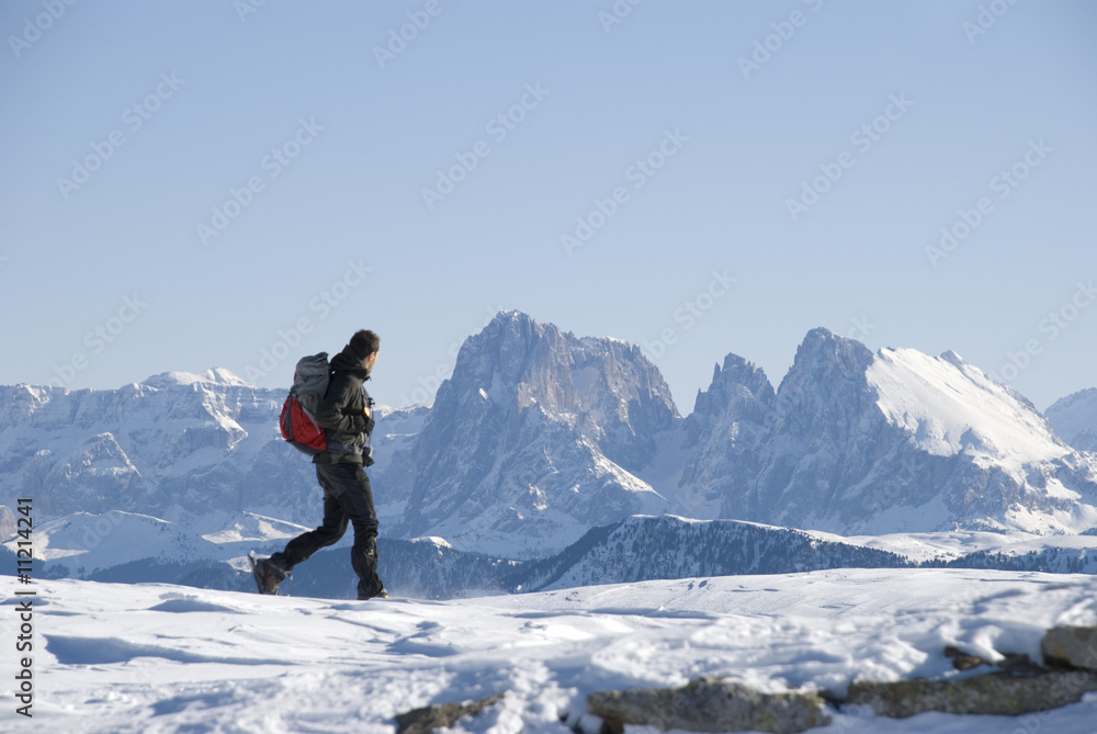 Schneeschuhwandern Dolomiten Südtirol