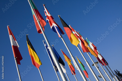 National flags of EU members