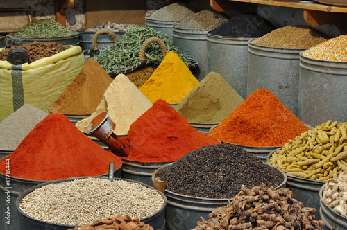 Spices shop in the medina of Fes, Morocco photo