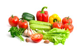 a group of different fresh vegetables