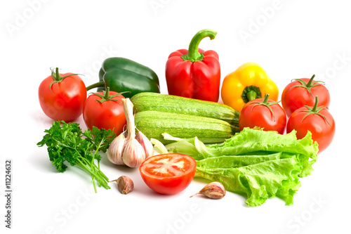 a group of different fresh vegetables