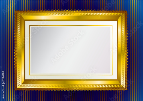 Background with gold frame