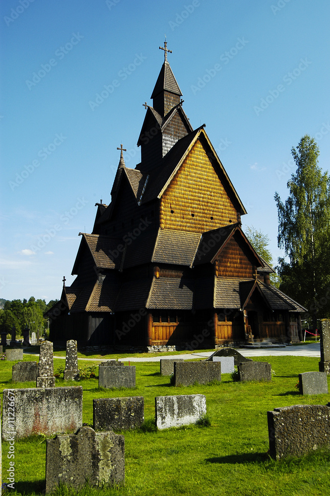 Iglesia de madera de Heddal, Noruega Iglesia de madera de Heddal, Noruega