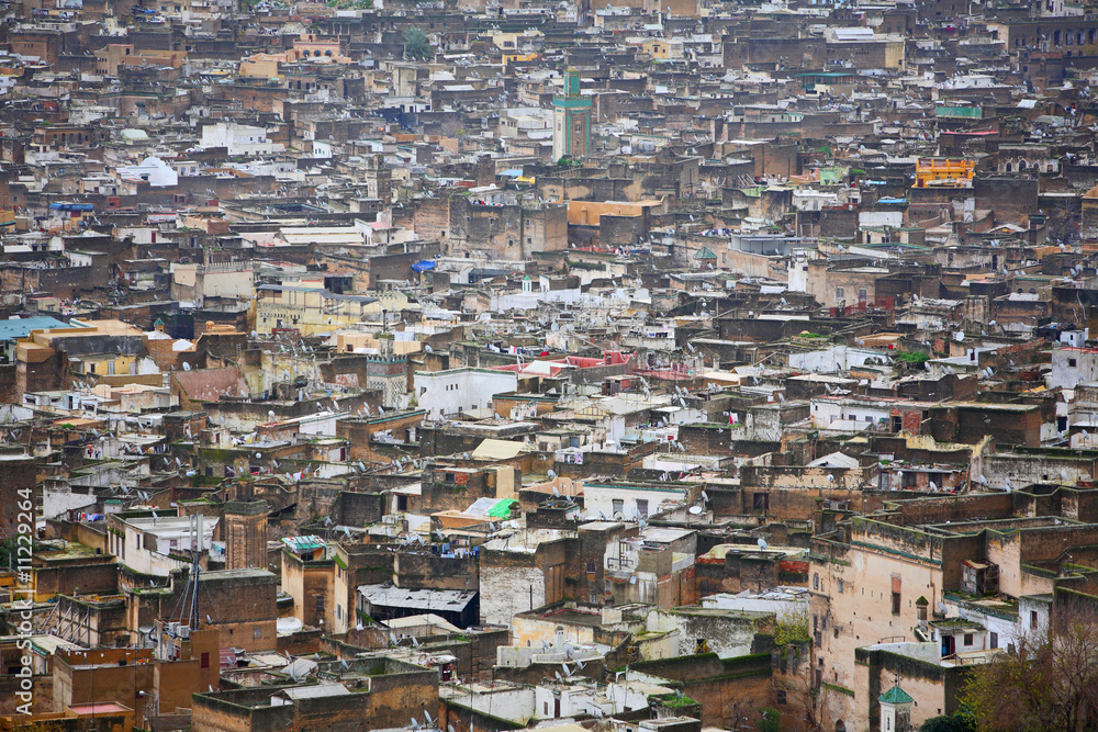 View of Fez medina