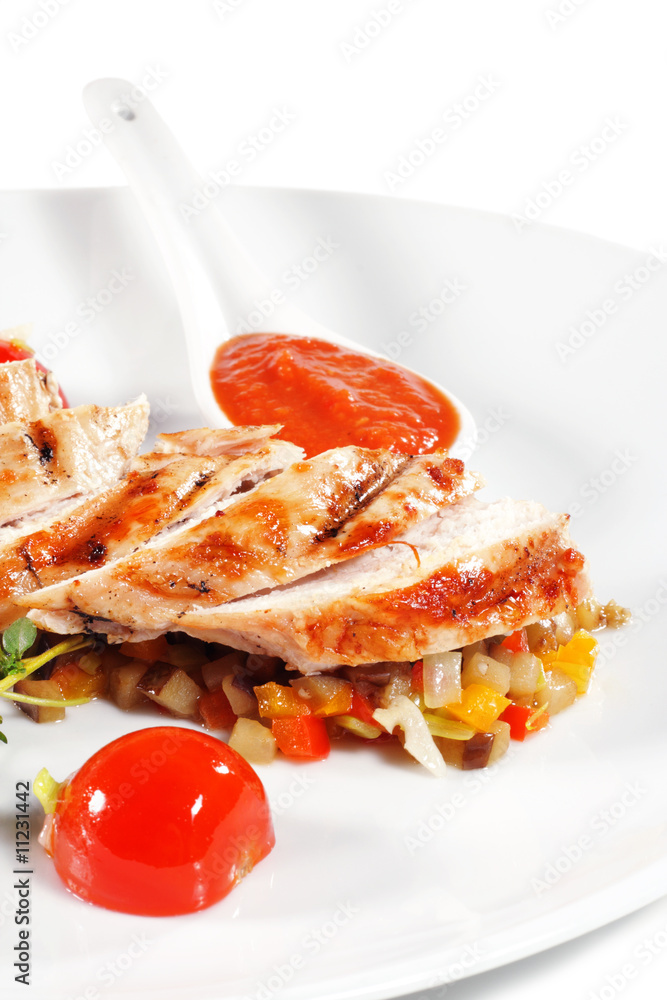 Fillet of Chicken with Vegetables
