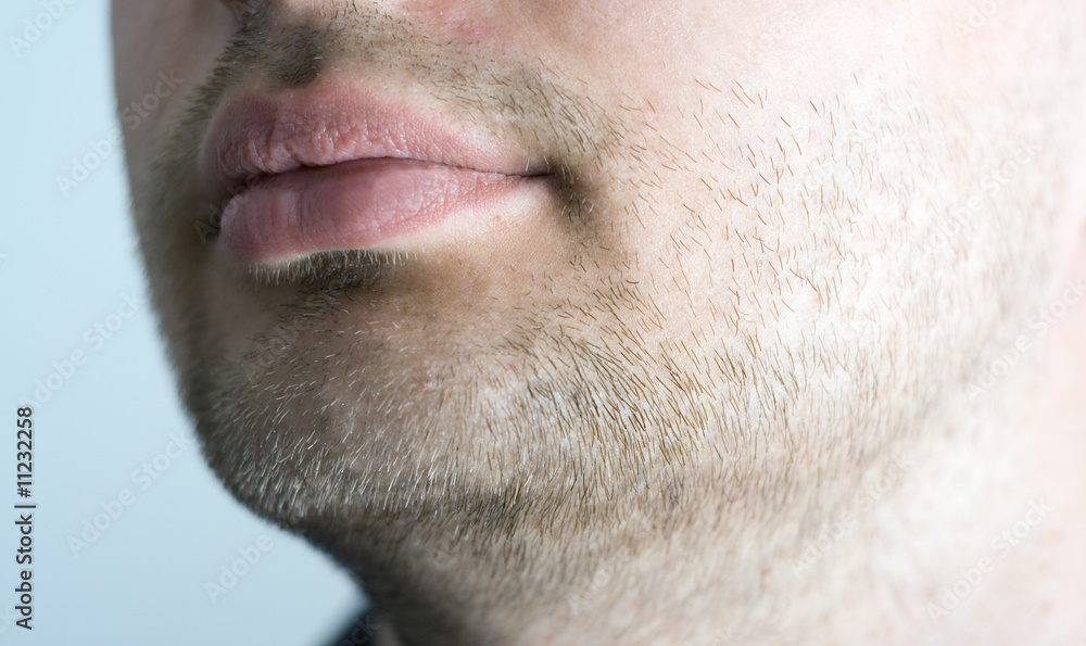 Fototapeta premium Close-up of stubble.