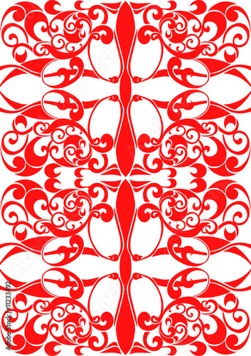drawing for an ornament of a fabric or wallpaper