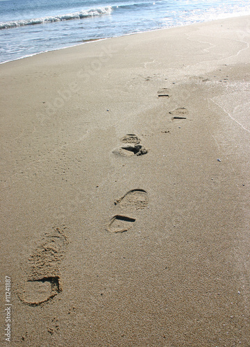 Spuren im sand