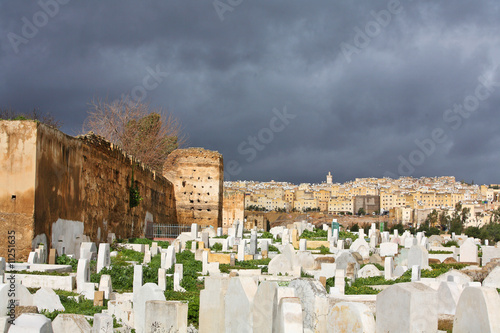Muslim cemetery. Fes, Morocco