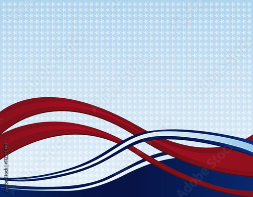 American ribbons background