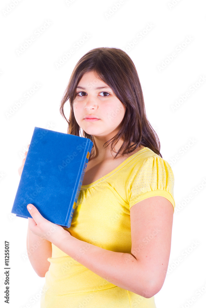 Teen girl with a book Teen girl with a book