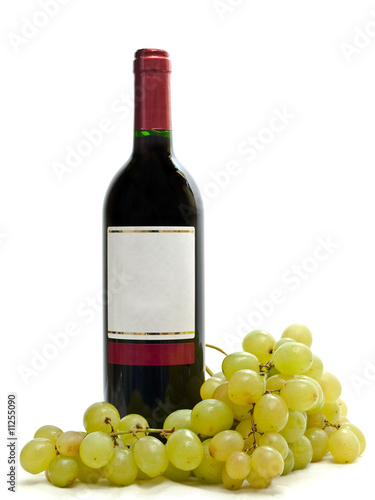 red wine with vine