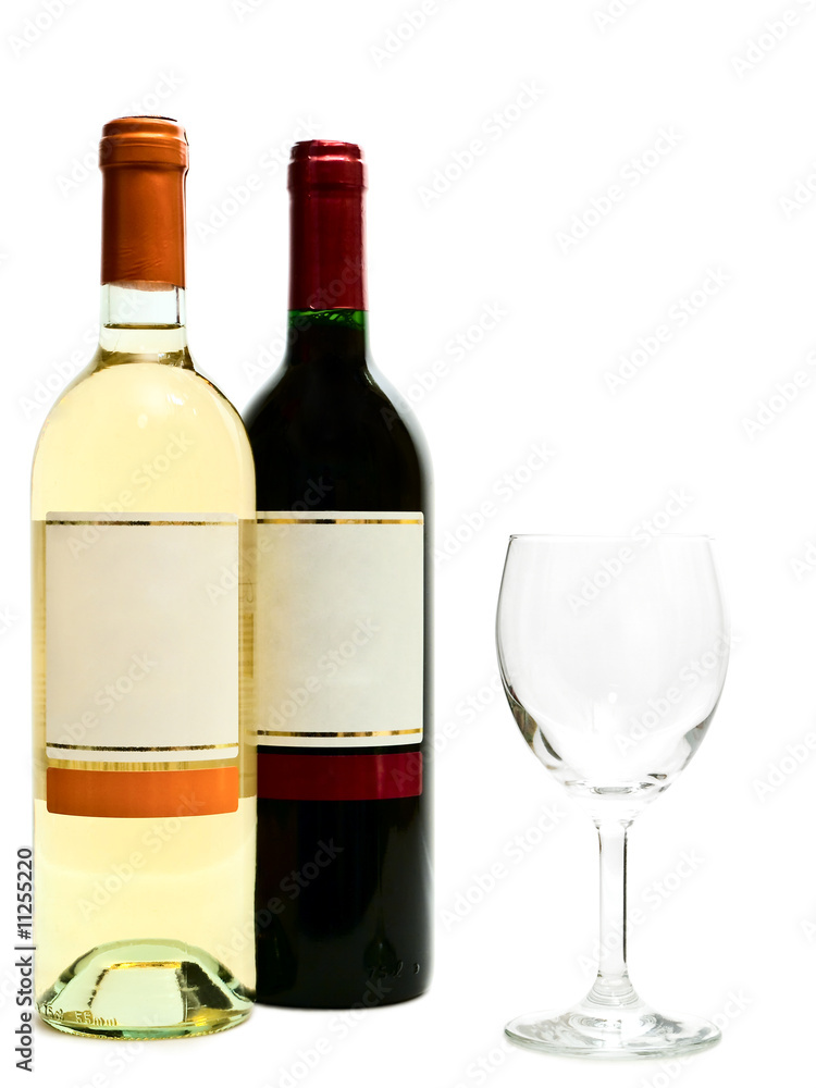 white and red wine with wineglass white and red wine with wineglass