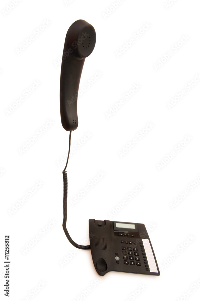 Office phone isolated on the white background