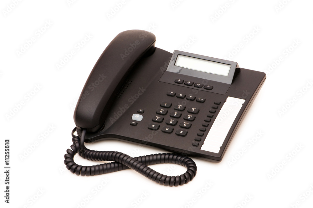 Office phone isolated on the white background Office phone isolated on the white background