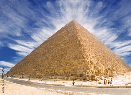 Great Pyramid of Cheops. Panoramic XXL photo